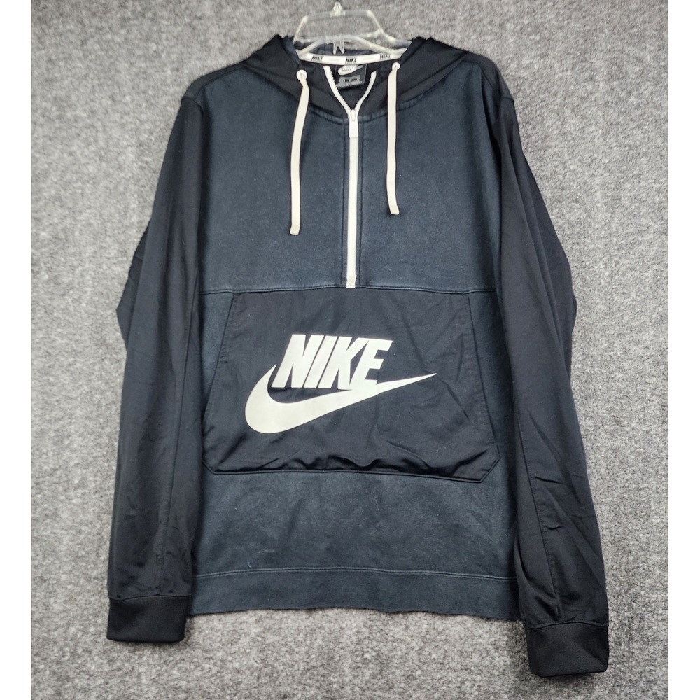 Nike Half Zip Hoodie Pants Set Mens XL Black Hybrid Fleece Pullover BV4928-010